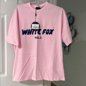White Fox Boutique Pink Short Sleeve Tee